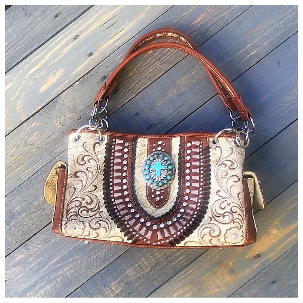 👜 Montana West County Girl Faith Handbag 👜